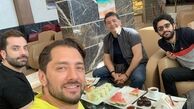 دورهمی بهرام رادان با دوستانش در یک هتل + عکس
