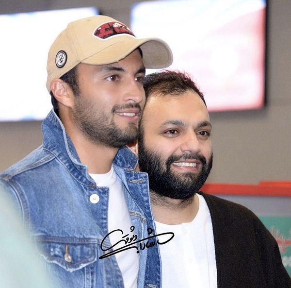 صابر ابر و امیر جدیدی در یک مرایم+ عکس