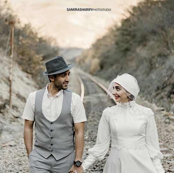 عکس عروسی دریا مرادی دشت و همسرش 