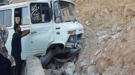 ۱۳ مصدوم بر اثر تصادف مینی‌بوس با کامیون