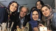 فاطمه گودرزی در پشت صحنه سریال شرم + عکس