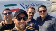 هواپیمای شخصی بهرام رادان و دوستانش + عکس