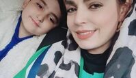 سلفی جدید و زیبای سپیده خداوردی به همراه پسرش