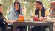 صبحانه خوردن سینا مهراد در کنار خانواده + عکس