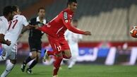 گلزنی مهاجم پرسپولیس در مشهد