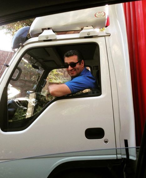 کامیون سواری سام نوری + عکس