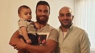 پسر کوچولو در آغوش امیر جدیدی + عکس
