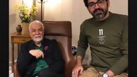 فرزاد‌ حسنی در کنار مرحوم‌ چنگیز جلیلوند + عکس