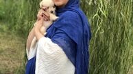 مرجانه گلچین و توله سگ بامزه اش + عکس