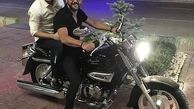 موتور سیکلت خفن‌امین حیایی + عکس