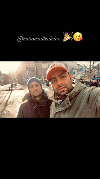 تبریک امیر جدیدی به دوستش + عکس