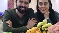 نیلوفر شهیدی در کنا همسرش + عکس