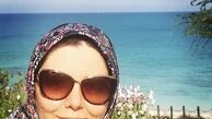 آزاده نامداری در کنار دریا + عکس