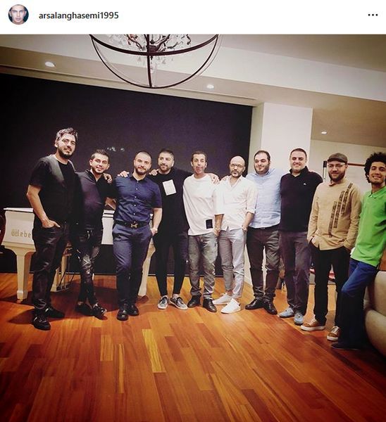 جمع دوستانه ارسلان قاسمی+ عکس