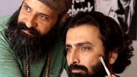 امین زندگانی در حال گریم کار جدیدش + عکس