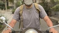 موتور لوکس مهران رنجبر در یکی از خیابان های تهران + عکس