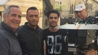 مصطفی زمانی و ساعد سهیلی در پشت صحنه «نهنگ آبى»