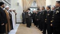 دیدار فرماندهان و مسئولان نیروی دریایی ارتش با رهبر معظم انقلاب