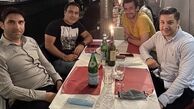 مهدی مهدوی کیا با دوستانش در رستوران + عکس