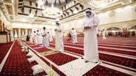 فاصله گذاری کویتی ها در نماز جماعت