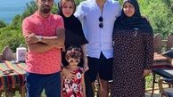 آقای فوتبالیست و خانواده در اسپانیا+عکس
