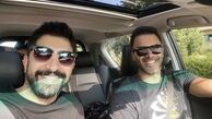 برادرانه های برادران خسروی در ماشین + عکس