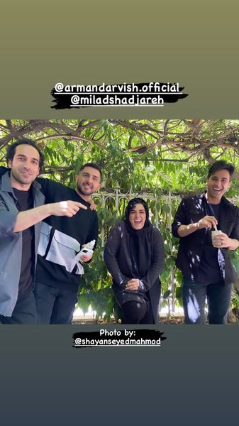 حال خوش ملکه گدایانی در پشت صحنه + عکس