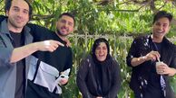 حال خوش ملکه گدایانی در پشت صحنه + عکس