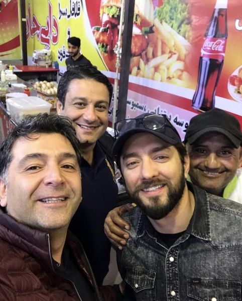 بهرام رادان و دوستانش در فلافلی + عکس