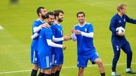 تشویق شدید ملی پوشان ایران و رونالدو!