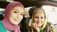 سحر قریشی در ماشین شاسی بلند بازیگر معروف + عکس
