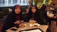 حانیه سامعی و رفیقش در یک کافه + عکس
