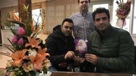 منوچهر هادی در کنار مجری طرح سریال دل + عکس