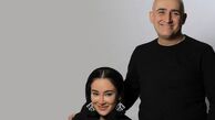 استایل مشکی بهاره افشاری در کنار برادرش + عکس