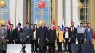 وقتی اردوغان دختران کنار پوتین را جابجا می کند