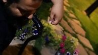رضا صادقی و حیوان خانگی اش+عکس
