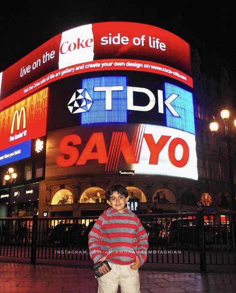 لندن گردی امیرمحمد در کودکی + عکس