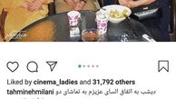 آقای بازیگر با موهای زرد کنار بزرگان سینما+عکس