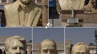 نصب سردیس اسطوره های هزاردستان در شهرک غزالی+عکس