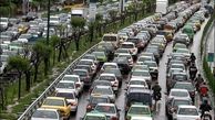ترافیک سنگین بزرگراه‌های تهران در صبح بارانی یکشنبه