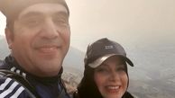 سلفی آقای خواننده و همسرش پس از مهاجرت + عکس