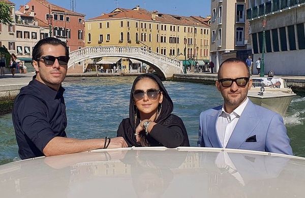 هدی زین العابدین و دوستانش در ونیز + عکس