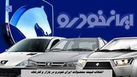 جدیدترین قیمت محصولات ایران‌ خودرو ؛ اختلاف قیمت یک میلیاردی هایما در بازار !+ جدول