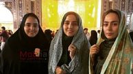 مسافرت زیارتی سمانه پاکدل با ستایش و خواهرش+عکس