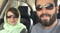 امیررضا دلاوری در کنار مادر خود + عکس