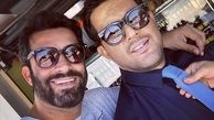 منوچهر هادی در کنار داماد شکست خورده + عکس