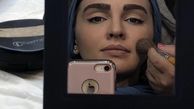 سیما خضرآبادی در حال گریم + عکس