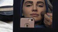 سیما خضرآبادی در حال گریم + عکس