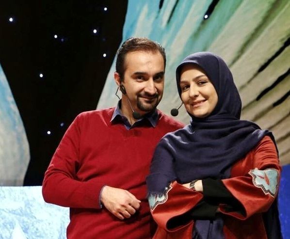 زوج مجری مشهور در کنار هم + عکس