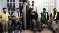 دیدار جمعی از جانبازان حزب‌الله لبنان با رهبر انقلاب